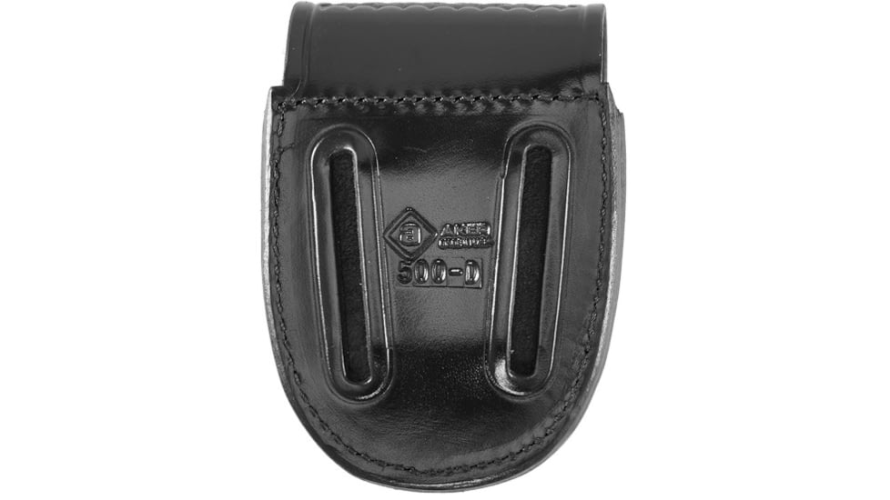 Aker Leather Aker - 500d Compact Round Double Handcuff Case - A500D-BW-V