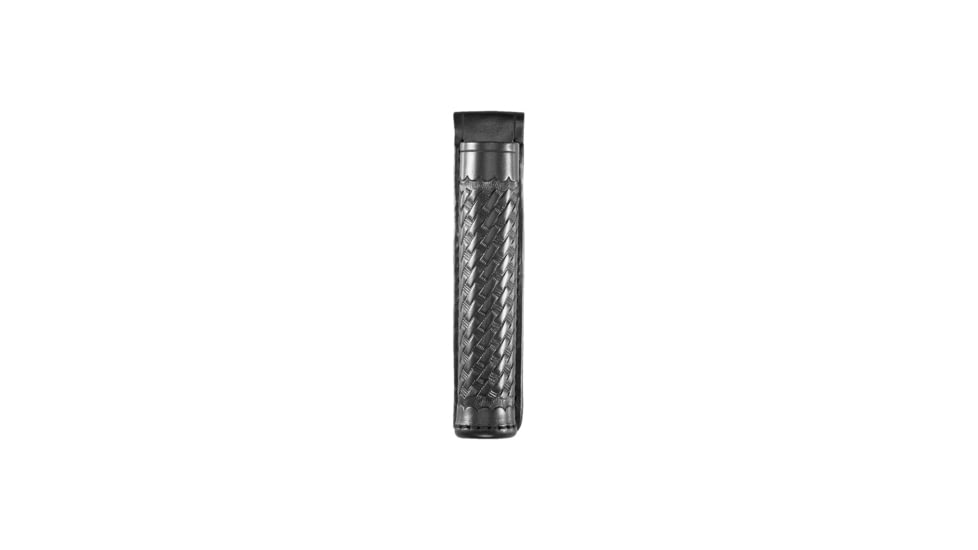 Aker Leather Model 552 Expandable Baton Holder, Basketweave, Black, A552-BW-F26