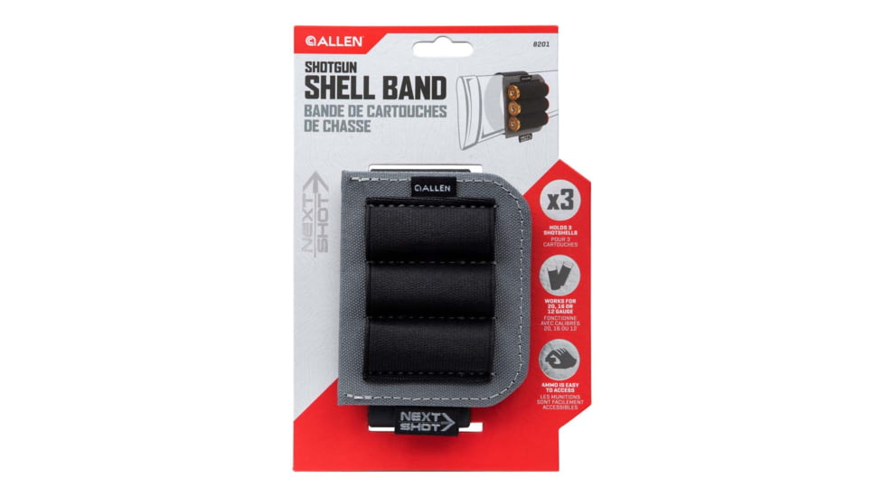 Allen 8201 Next Shot Carrier Black/Gray Silicone Band Multi-Gauge Capacity 3 Sh
