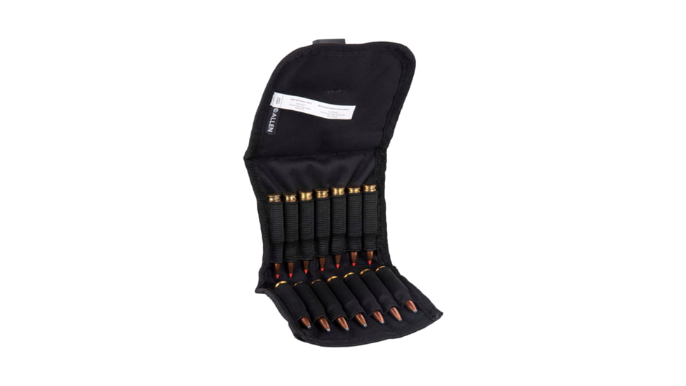 Allen Belt Rifle Ammo Pouch Black Holds 14 Rifle Cartridges, 17251
