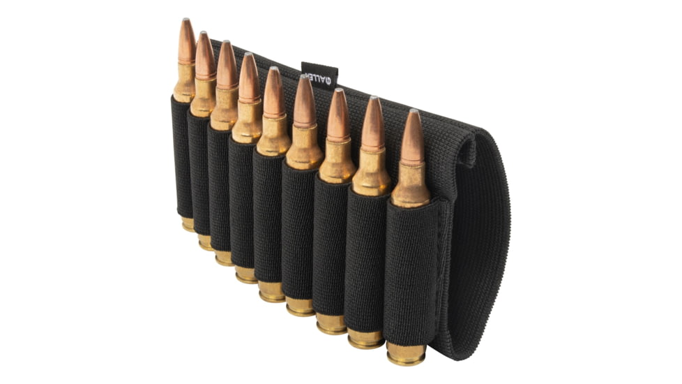 Allen Buttstock Nylon Cartridge Holder, Black, 9 Rifle Shells - 206