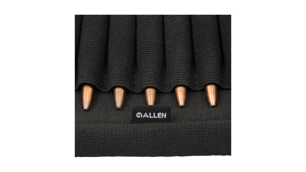 Allen Buttstock Nylon Cartridge Holder, Black, 9 Rifle Shells - 206