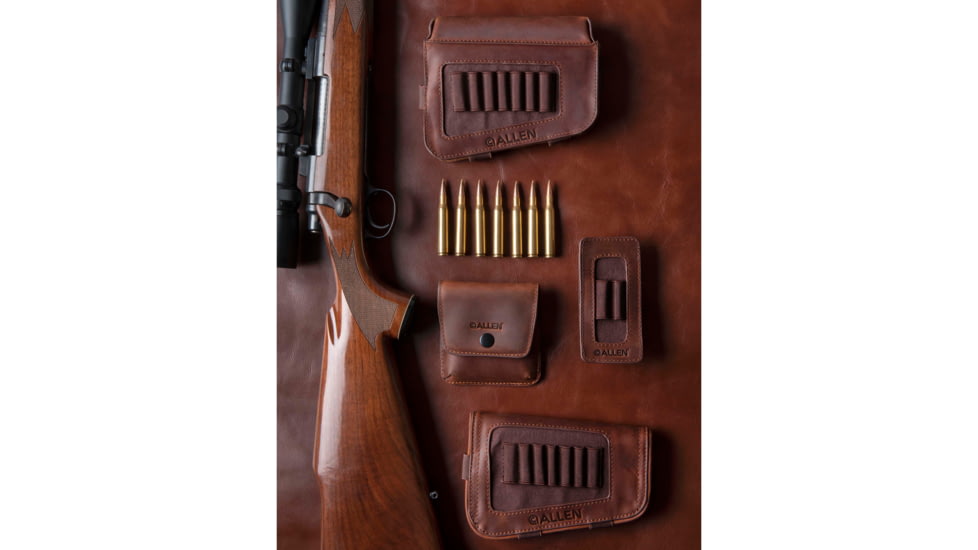 Allen Del Norte Leather Belt Loop Cartridge Holder, Brown, 8513
