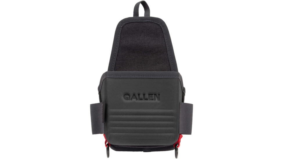 Allen Competitor Single Box Molded Shell Carrier, Heather Gray/Red, 4.3 in x 8.3 in x 2.5 in, 8319