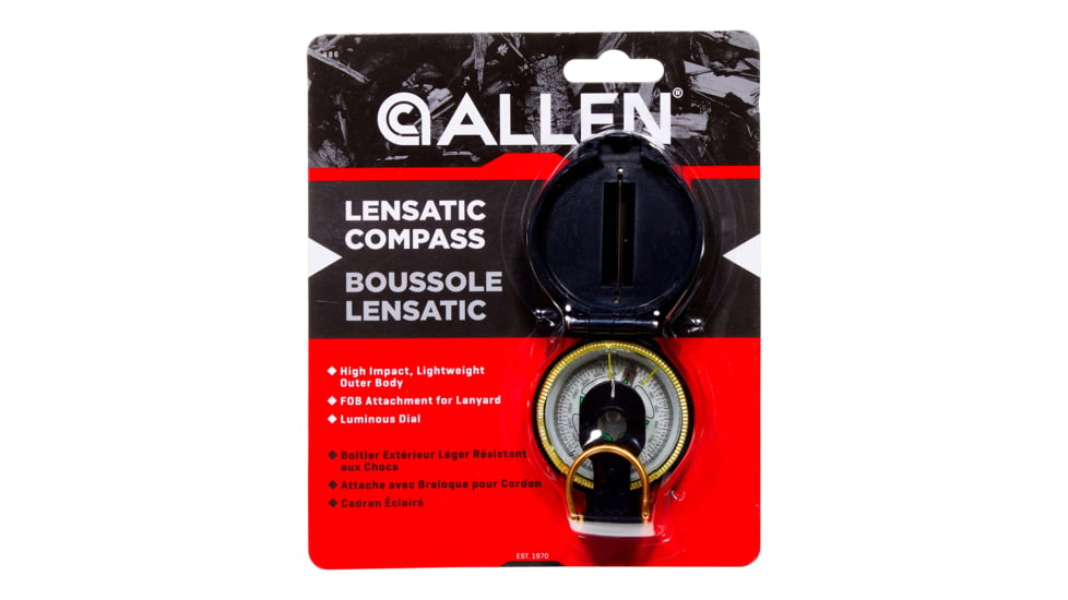 Allen Lensatic Compass, Black, 486