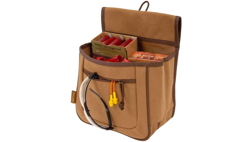 Allen Rival Shell Bag, 52in Waist Belt, Caramel Brown, Double Compartment, 8332