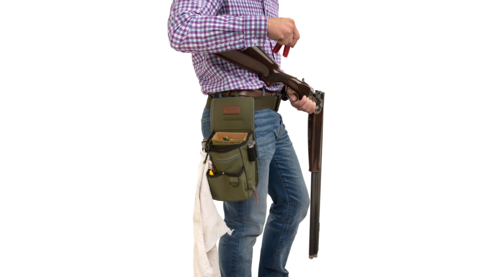 Allen Triumph Rip-Stop Shell Bag, 52in Waist Belt, Olive Green, Double Compartment, 8328