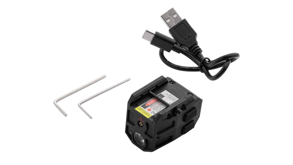 Alliance Consumer Group MYCRO Rail Mount Light Matte Black PA66 Nylon 50/150/300 Lumens Green Laser, IPRMLT0003