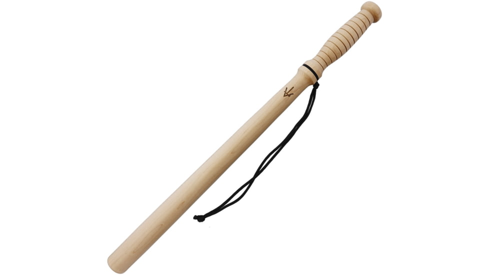 American Tomahawk MP Baton, Clear lacquered finish hard maple construction, 5.5 grooved handle, MP BATON NATURAL