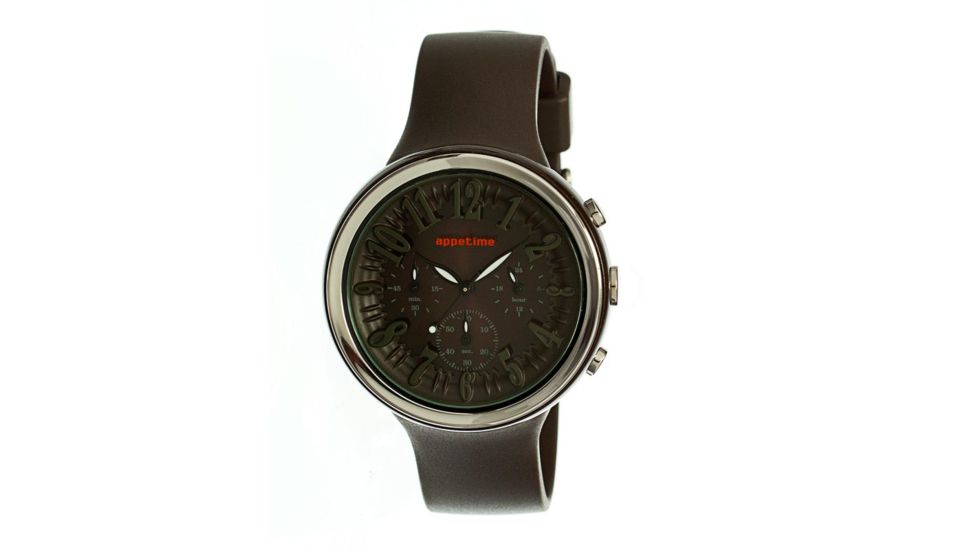 Appetime Sweets Chrono Watch, Gateau au Chocolat, Dk Brown w/ Black SVD540007