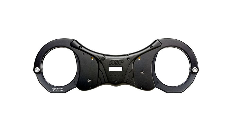 ASP Extended Rigid Ultra Cuffs Aluminum, 1 Pawl Yellow - Tactical, Black, 56030
