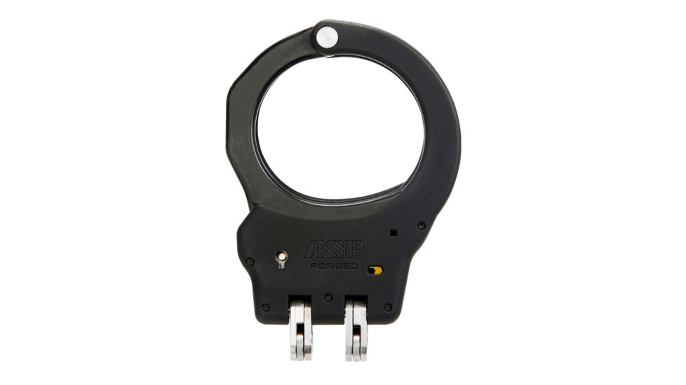 ASP Hinge Ultra Cuffs Aluminum - Black, 1 Pawl Yellow - Tactical, Black, 56120