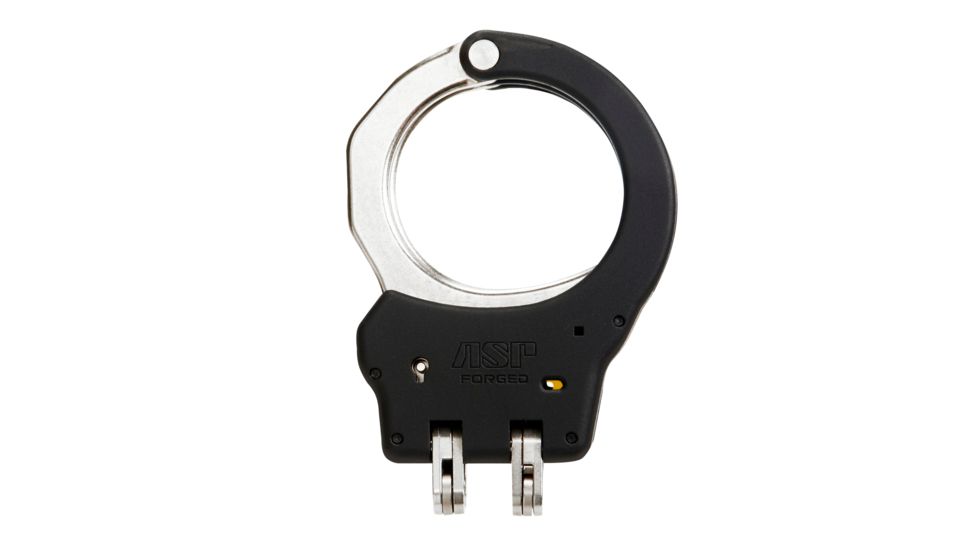 ASP Hinge Ultra Cuffs Steel - Black, 1 Pawl Yellow - Tactical, Black, 56119