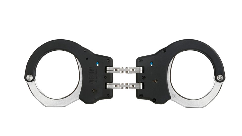 ASP Hinge Ultra Cuffs Steel - Black, 2 Pawl Blue - Security, Black, 46119