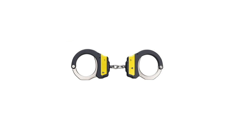 ASP Identifier Chain Ultra Plus Cuffs Steel Bow, Yellow, 56065