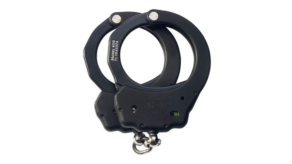 ASP Ultra Chain Handcuffs Aluminum, 3 Pawl - Green - European, Black 66110