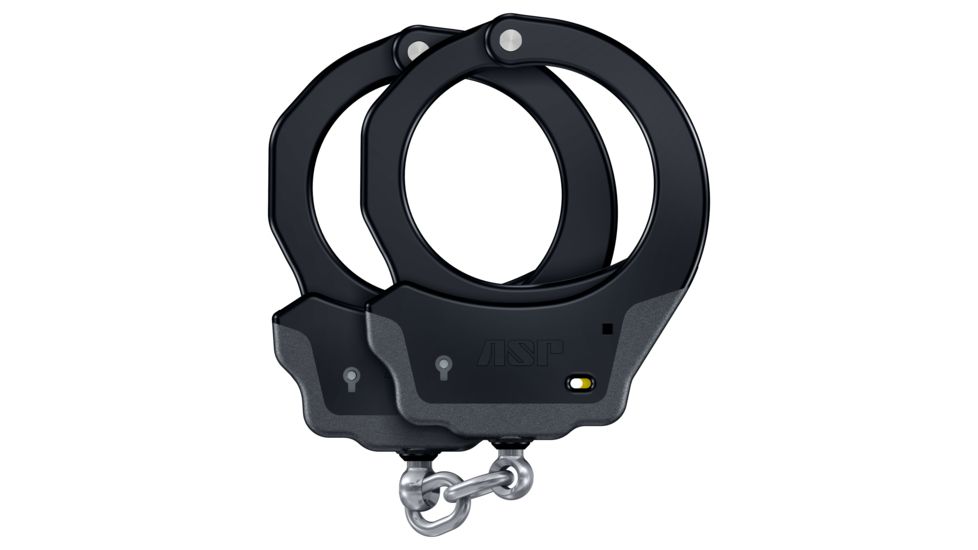 ASP Ultra Chain Handcuffs Aluminum, 1 Pawl (Yellow - Tactical), Black  56110