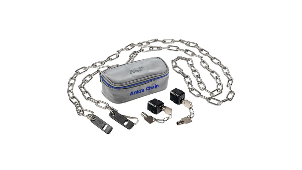 Aspgear 120" Ankle Chain w/2 Locks, 4 Keys, new-120-ankle-chain-w-2-locks-4-keys