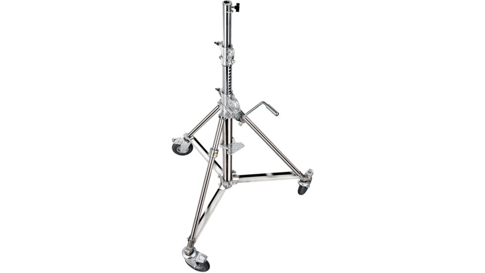 Avenger Super Wind Up 29(114&quot;) Silver Steel Risers 3 Sect. FF Wheels B6029X