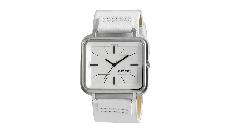 Axcent Vector Watch, White Strap, White Face, Black Hands X80211-631