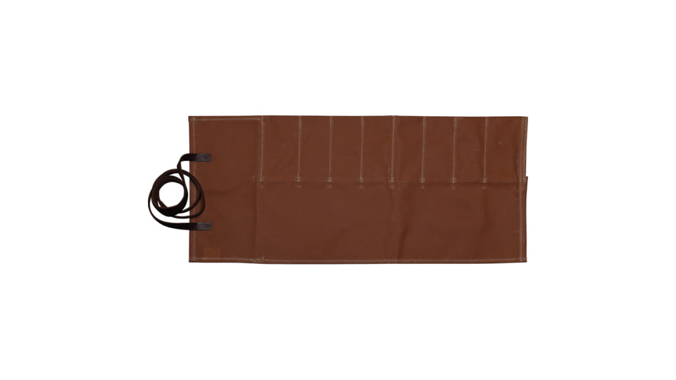 Badger Claw Outfitters 8-Pocket Canvas Knife Roll, Brown, KNIFE-ROLL-8-POCKET