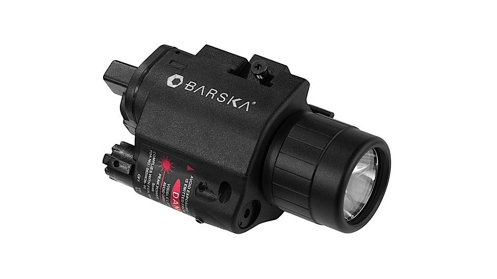 Barska AU11920 Laser 5mW Red W/Light 200 Lum On/Off Cable 2-CR123A