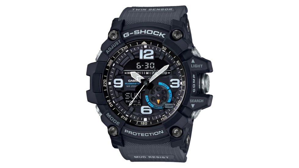 Battlbox Black Casio G-Shock Watch, Master of G Mudmaster Series, Black-Gray, SV293890