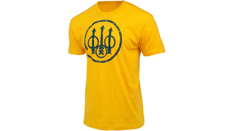 Beretta DISTRESSED TRIDENT T-SHIRT YELLOW 3XL E182F05B