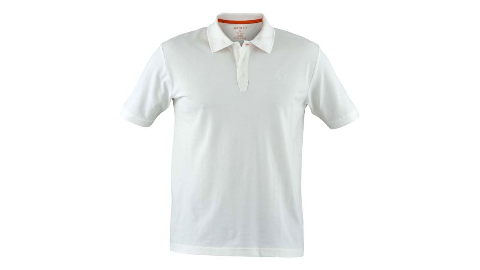 Beretta Corporate Signature Polo Shirt,White,Extra Large MP0272070100XL