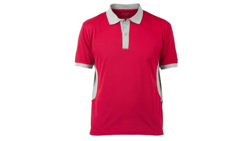 Beretta Mens Silver Pigeon Performance Polo Shirt,Red/Silver,Small MP031T0473034VS
