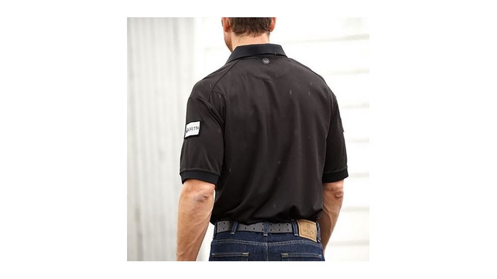 Beretta Tactical Polo Shirt, Black, Large MP2672510999L