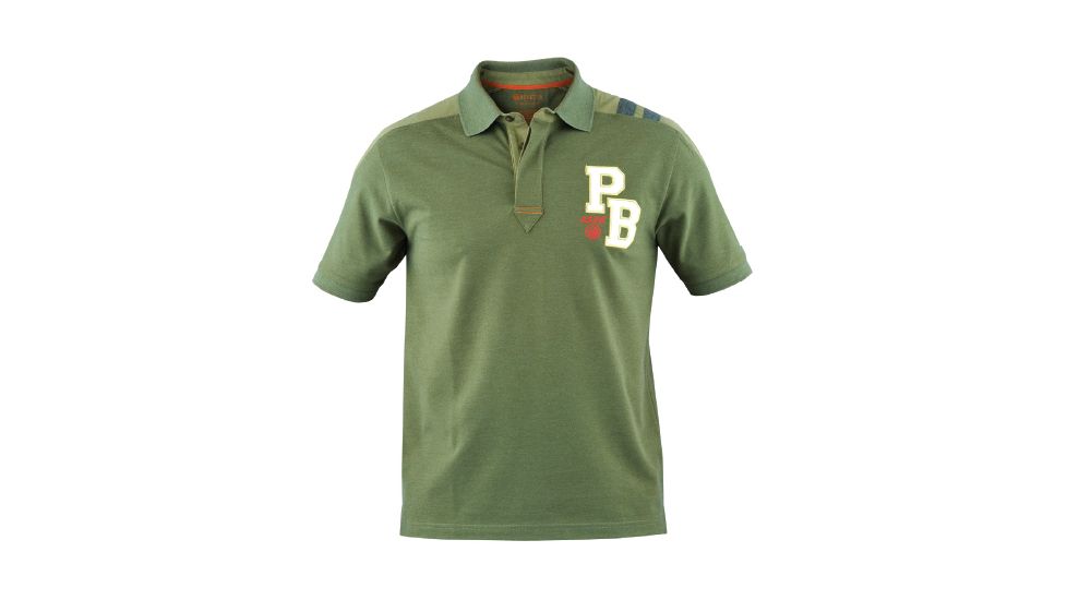 Beretta Two Tone Sport Polo Shirt, Green Forest, Medium MP187107072CM
