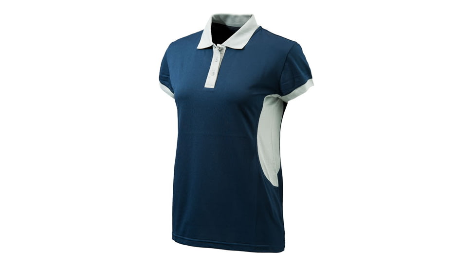 Beretta Womens Silver Performance Polo Shirt,Blue/Silver,Large MD011T0473058SL