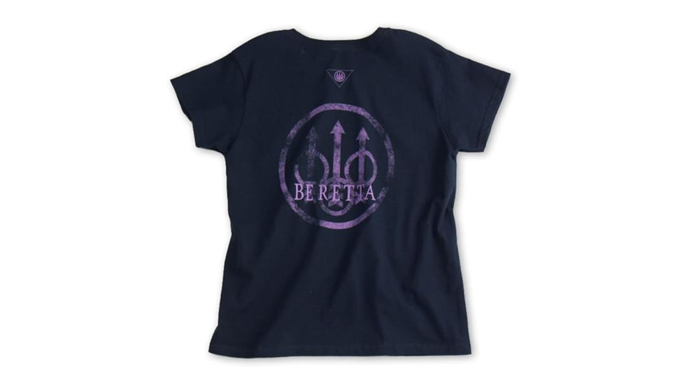 Beretta Womens Trident T-Shirt, Navy, Large TS6570850504L