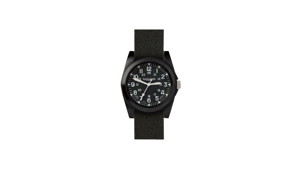 Bertucci Watches A-3P Sportsman Watch with Black dial/polycarbonate case, 42mm 13353