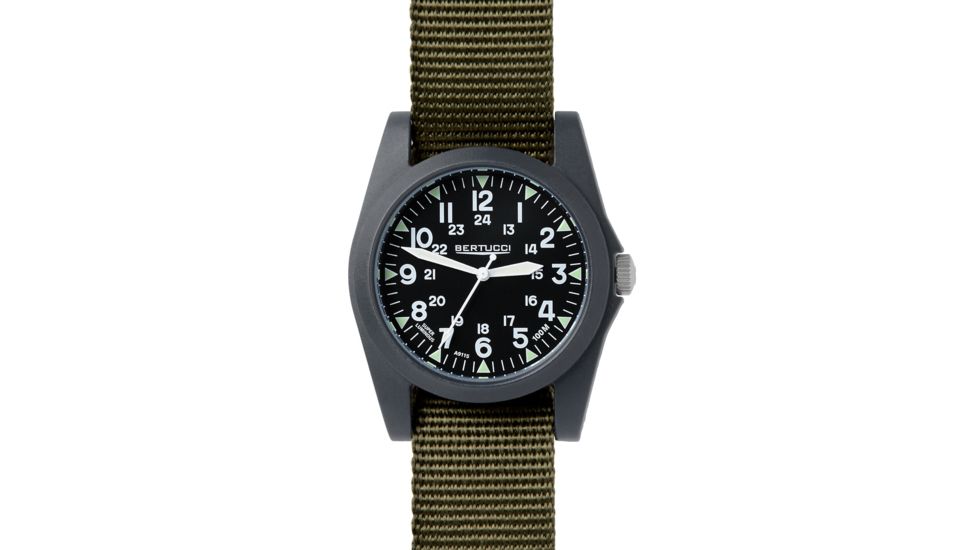 Bertucci Watches A-3P Sportsman Watch with Black dial/Polycarbonate Case, 42mm 13351