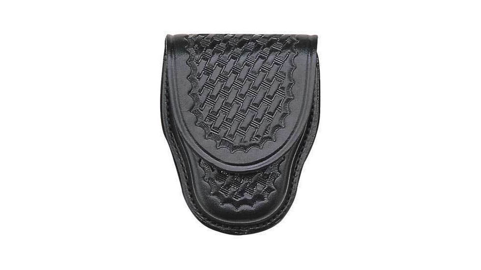 Bianchi 35P Covered Cuff Case - Plain Black, Brass 13754