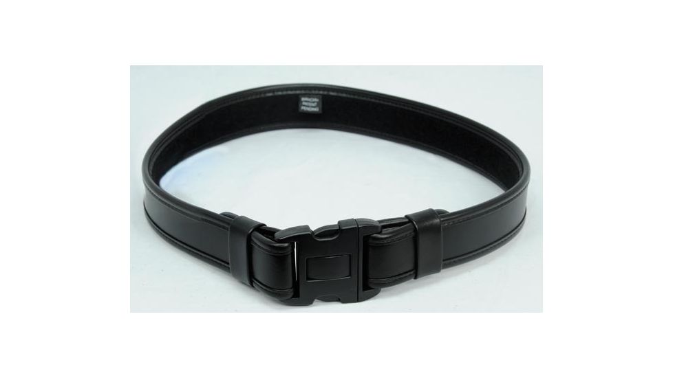 Bianchi 7955 ErgoTek Duty Belt - Plain Black, Waist Size 34-36in, 22710