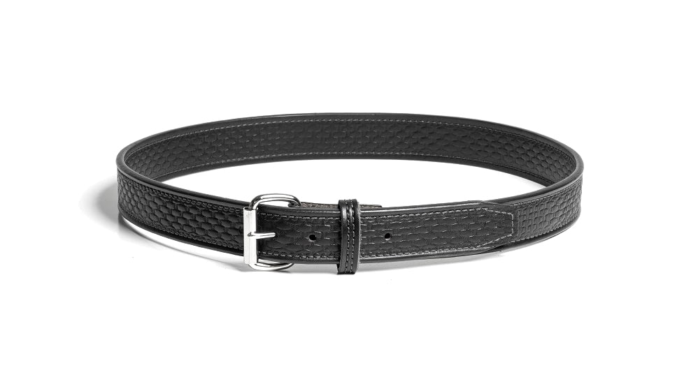 Bigfoot Gun Belts Gun Belt, Basket Weave Pattern, 14oz No Core, 42 Inch, Flat Black, Black, GB-BASK-14NC-42-BK-FB