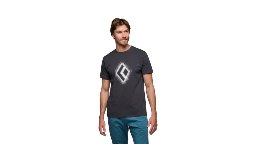 Black Diamond Chalked Up 2.0 Short Sleeve T-Shirt - Men's, Charcoal, Large, AP7524070038LRG1