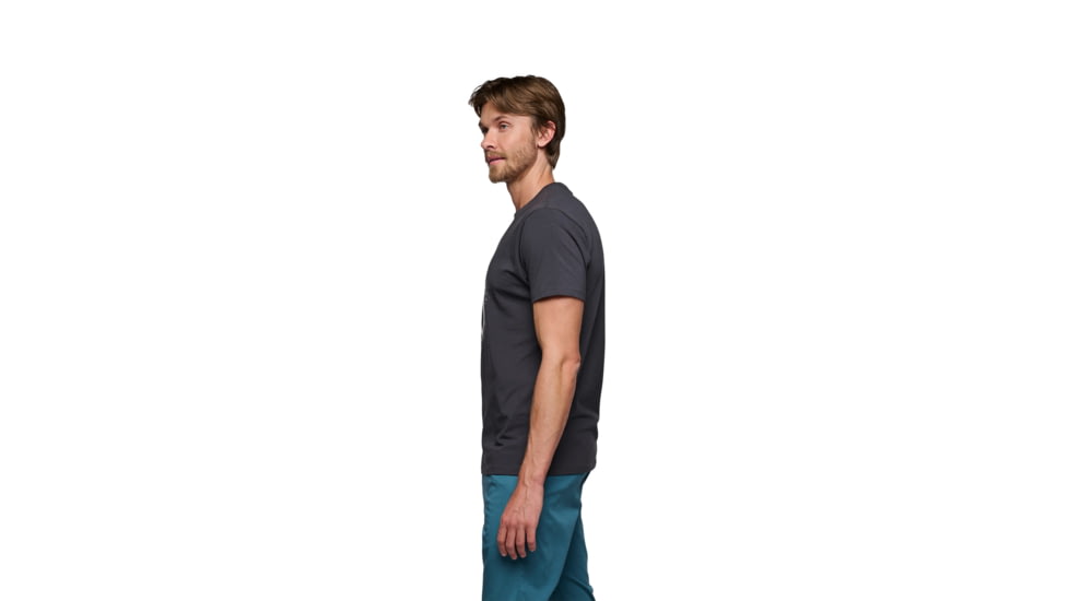 Black Diamond Chalked Up 2.0 Short Sleeve T-Shirt - Men's, Charcoal, Large, AP7524070038LRG1