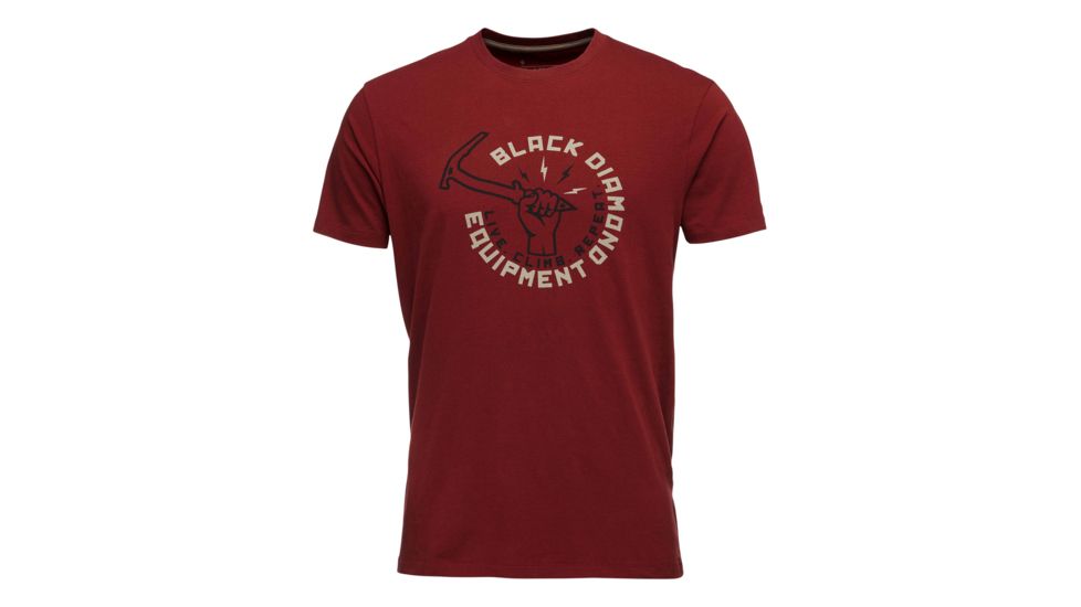 Black Diamond Hammered T-Shirt - Mens, Red Oxide, Small, AP7300456010SML1