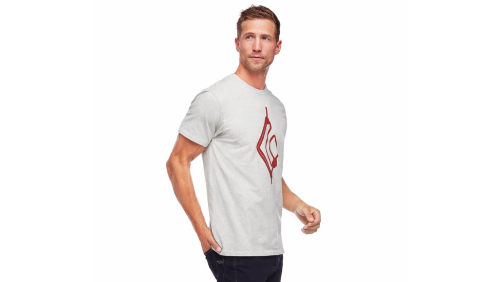 Black Diamond Rope Diamond Tee - Mens, Birch Heather, Extra Large, AP7300585005XLG1