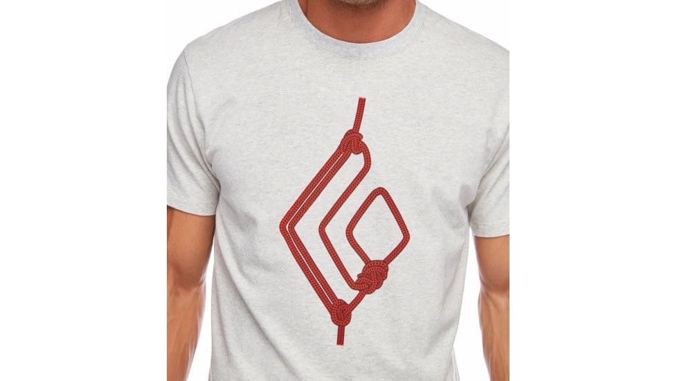 Black Diamond Rope Diamond Tee - Mens, Birch Heather, Extra Large, AP7300585005XLG1