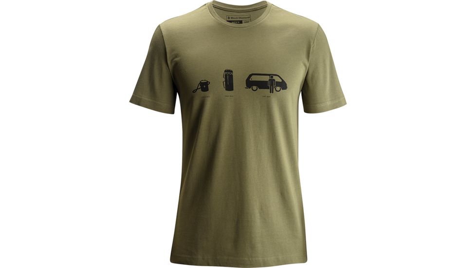Black Diamond S/s Dirt Bag Tee Lg - Olive APQ03U330LRG1
