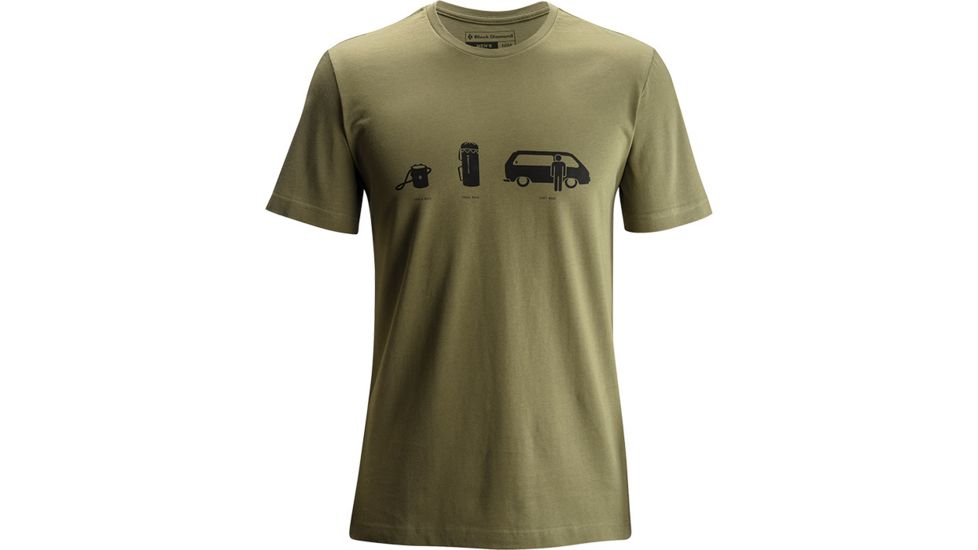 Black Diamond S/s Dirt Bag Tee Lg - Olive APQ03U330LRG1