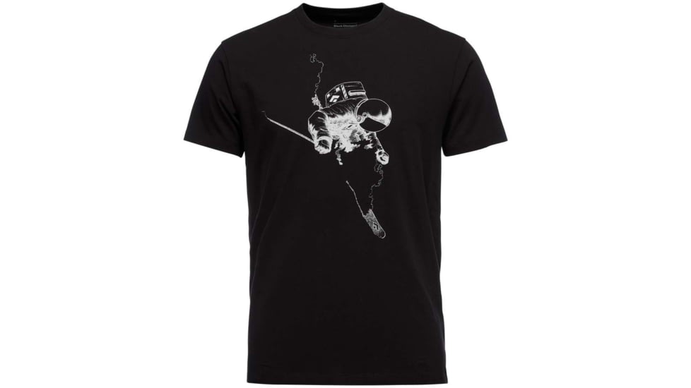 Black Diamond Short Sleeve Faceshot Tee - Mens, Black/White, Small, AP7300449086SML1