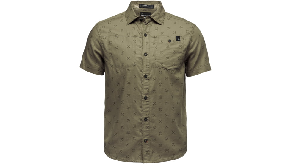 Black Diamond Short Sleeve Solution Shirt - Mens, Large, Sergeant Print, AP7530043008LRG1