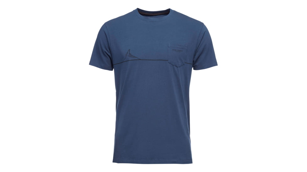 Black Diamond Tower Tee - Mens, Ink Blue, Medium, APS9K64014MED1