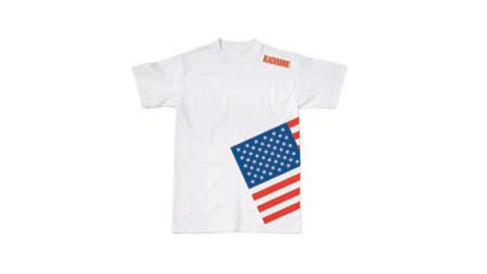 BlackHawk Men's Memory T-Shirt w/ Colored Flag, White, 3XL 90GT04WH-3XL